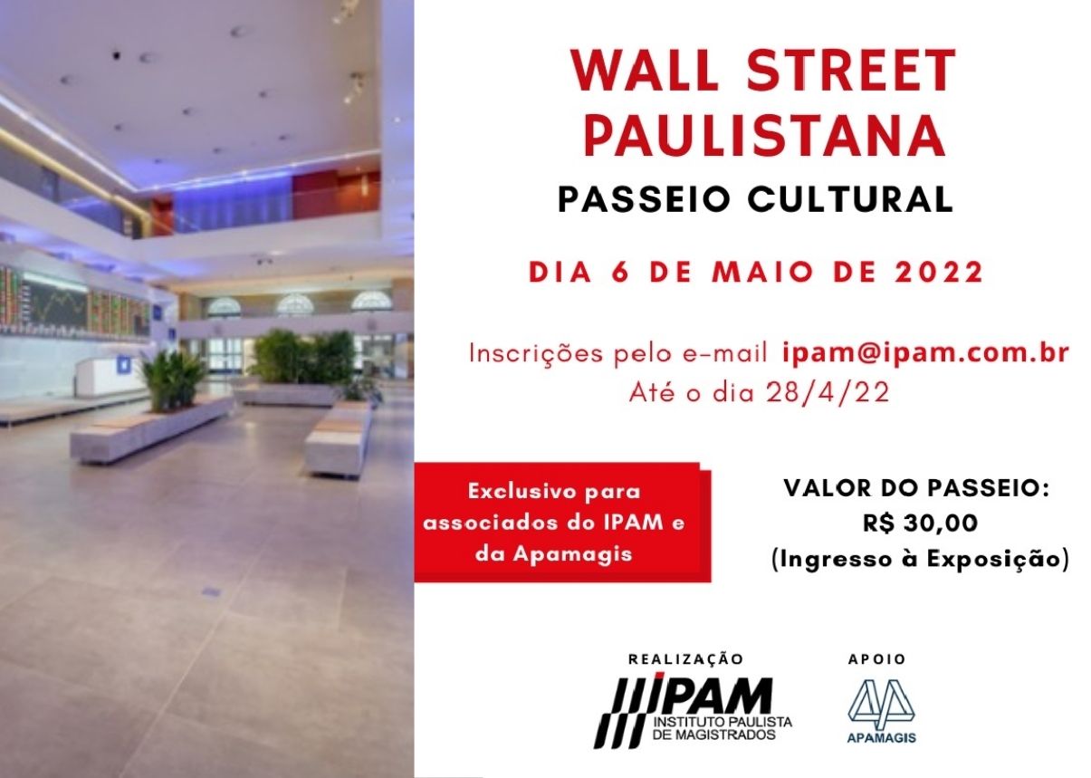Inscrições para passeio na Wall Street Paulistana vão até amanhã (28)